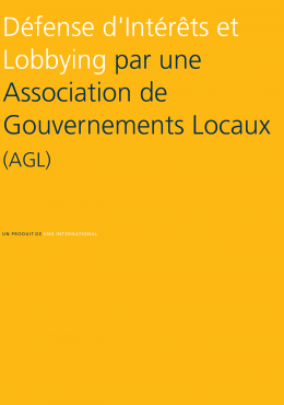 Advocacy and Lobbying by a Local Government Association